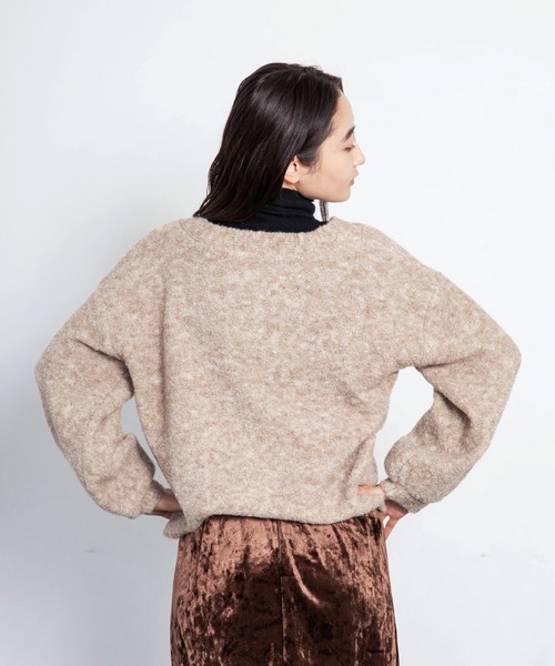 LIENCOEUR（リアンクール）の「ボリュームスリーブカーデ（カーディガン/ボレロ・レディース・オフホワイト/ベージュ/グリーン・FREE）」の18枚目の写真