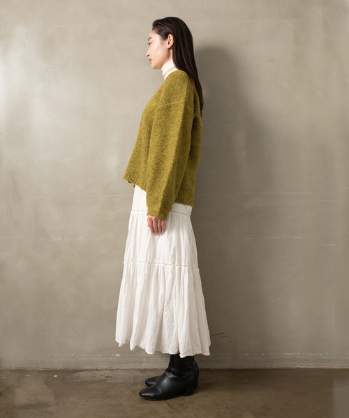 LIENCOEUR（リアンクール）の「ボリュームスリーブカーデ（カーディガン/ボレロ・レディース・オフホワイト/ベージュ/グリーン・FREE）」の21枚目の写真