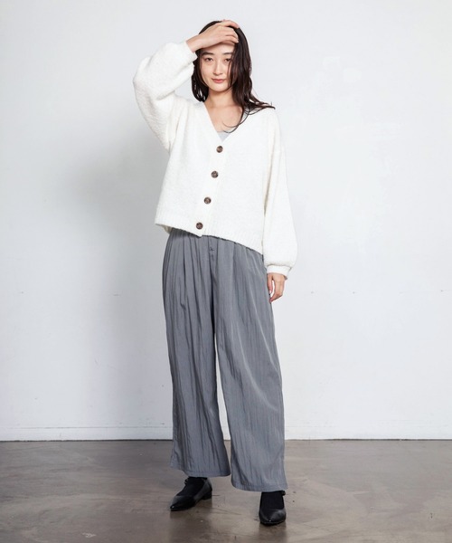 LIENCOEUR（リアンクール）の「ボリュームスリーブカーデ（カーディガン/ボレロ・レディース・オフホワイト/ベージュ/グリーン・FREE）」の14枚目の写真