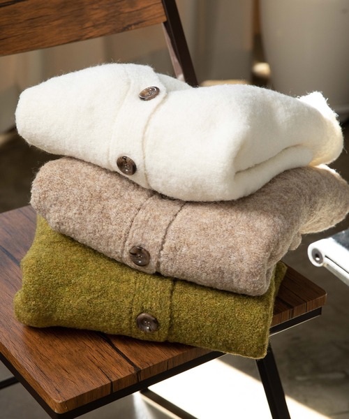 LIENCOEUR（リアンクール）の「ボリュームスリーブカーデ（カーディガン/ボレロ・レディース・オフホワイト/ベージュ/グリーン・FREE）」の22枚目の写真