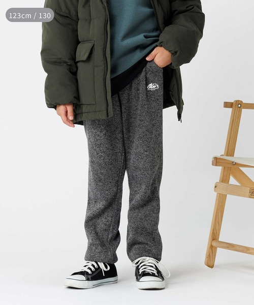 新品　CAMP7 ニットフリースパンツ　キッズ　裏起毛　ロングパンツ　黒　140 新品 CAMP7 ニットフリースパンツ キッズ 裏起毛 ロングパンツ 黒 160