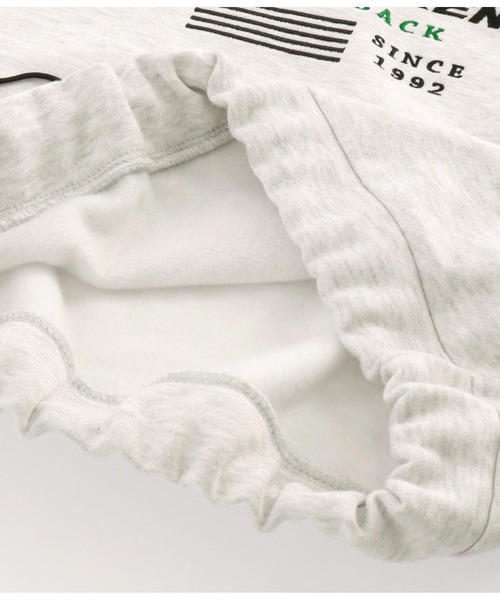 ANAP（アナップ）の「クロップド丈ドロスト裏起毛スウェットパーカー【親子お揃（パーカー・レディース・スミクロ/ベージュ/ライトグレー・FREE）」の10枚目の写真