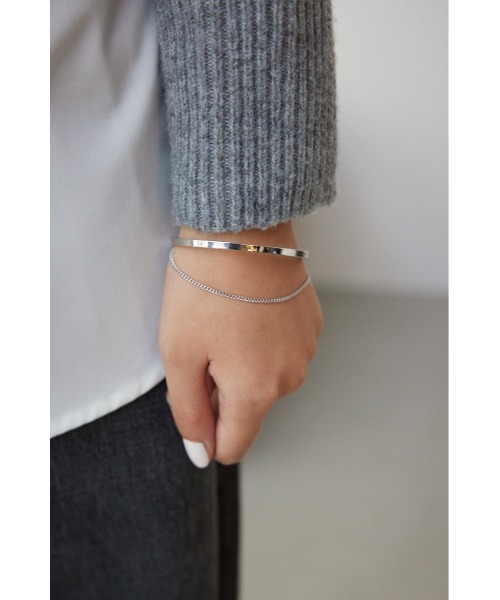 AZUL by moussy(アズールバイマウジー)の「チェーンコンビネーションナローバングル(バングル/リストバンド・レディース・シルバー/ゴールド系その他・FREE)」の12枚目の写真