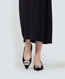 6cm底 pellico アネッリ スウェード 黒 【22.5】 ポインテッド Sheer Black Mood | PELLICO｜ペリーコ