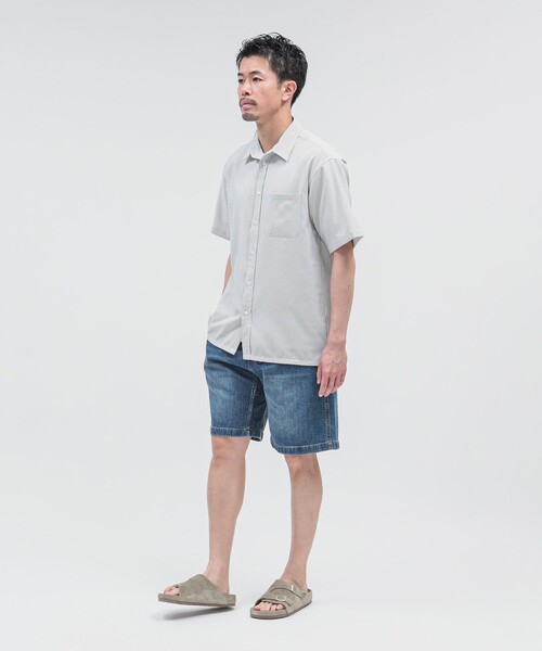 Gramicci（グラミチ）の「GRAMICCI × BEAMS / 別注 コーデュラデニム ショーツ（デニムパンツ・メンズ・インディゴブルー/ワンウォッシュ・S/M/L/XL）」の6枚目の写真