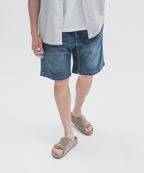 Gramicci（グラミチ）の「GRAMICCI × BEAMS / 別注 コーデュラデニム ショーツ（デニムパンツ・メンズ・インディゴブルー/ワンウォッシュ・S/M/L/XL）」の7枚目の写真