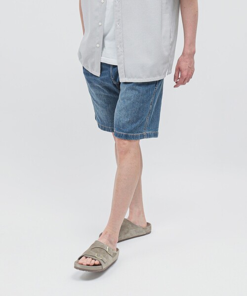 Gramicci（グラミチ）の「GRAMICCI × BEAMS / 別注 コーデュラデニム ショーツ（デニムパンツ・メンズ・インディゴブルー/ワンウォッシュ・S/M/L/XL）」の8枚目の写真