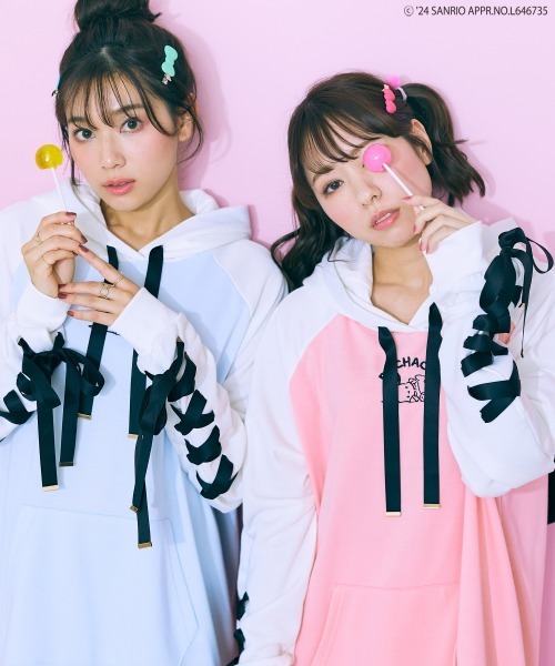 marun（マルン）の「＜大きいサイズ＞ ポチャッコデザインチュニック marun（その他トップス・レディース・サックスブルー/ピンク・4L/3L/LL/L/5L）」の5枚目の写真