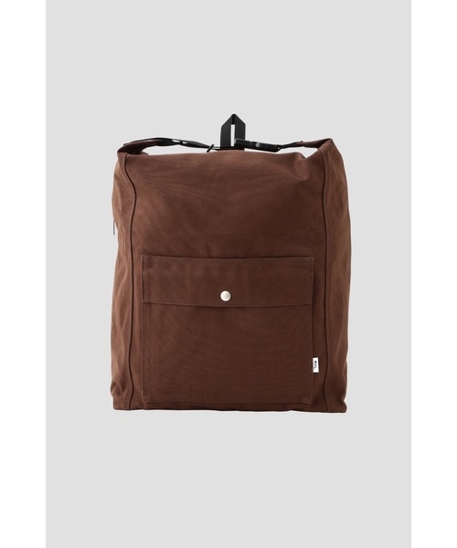 MHL.(エムエイチエル)の「SOFT COTTON CANVAS(バックパック/リュック・レディース・ブラック/ブラウン・FREE)」の2枚目の写真