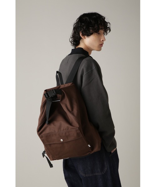 MHL.(エムエイチエル)の「SOFT COTTON CANVAS(バックパック/リュック・レディース・ブラック/ブラウン・FREE)」の7枚目の写真