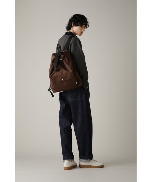 MHL.(エムエイチエル)の「SOFT COTTON CANVAS(バックパック/リュック・レディース・ブラック/ブラウン・FREE)」の8枚目の写真