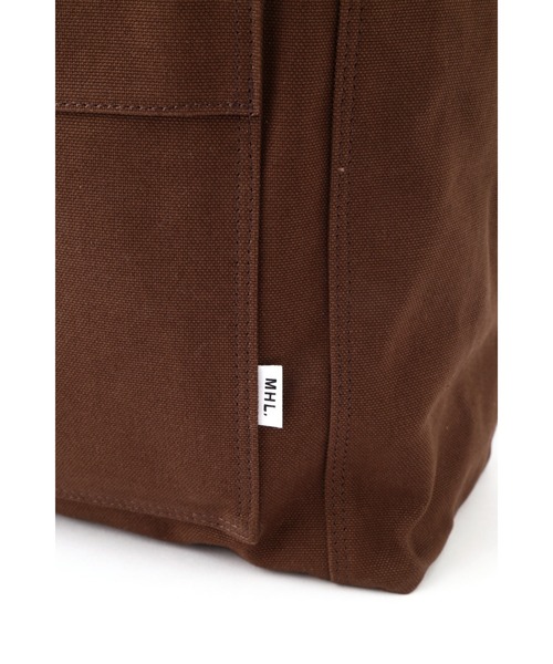 MHL.(エムエイチエル)の「SOFT COTTON CANVAS(バックパック/リュック・レディース・ブラック/ブラウン・FREE)」の15枚目の写真