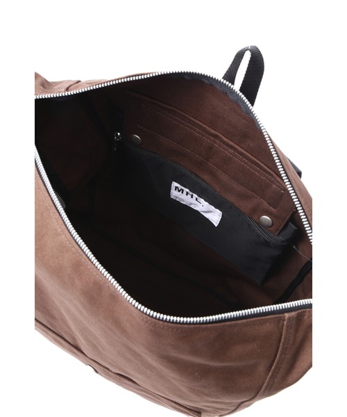 MHL.(エムエイチエル)の「SOFT COTTON CANVAS(バックパック/リュック・レディース・ブラック/ブラウン・FREE)」の20枚目の写真