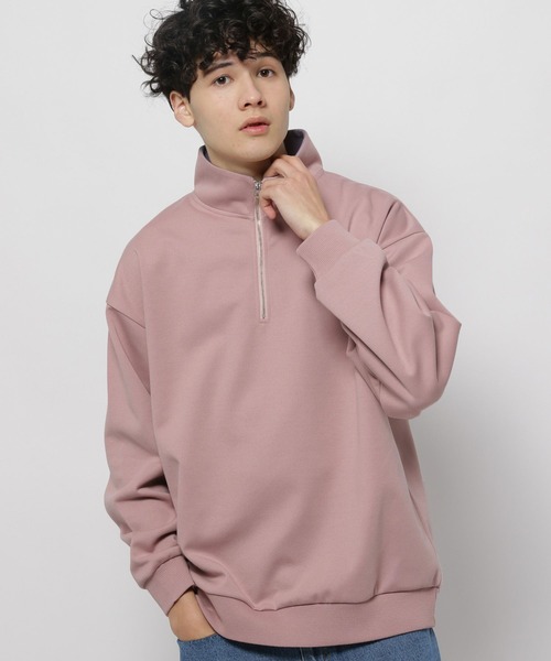 niko and（ニコアンド）の「ダンボールハーフジッププルオーバー