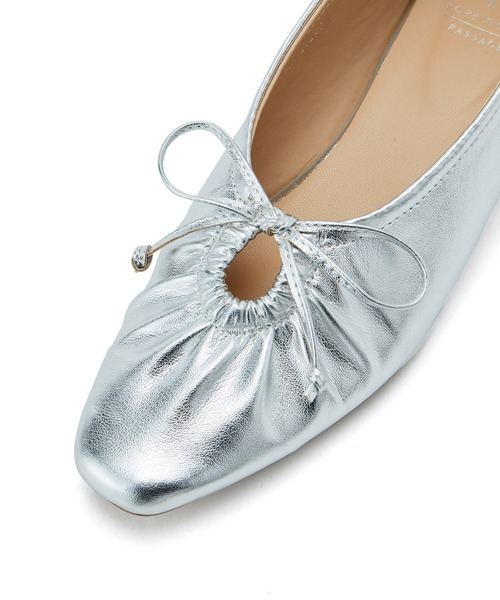 ROPE' PICNIC（ロペピクニック）の「リボンギャザーミドルヒールパンプス（パンプス・レディース・ブラック/シルバー/ホワイト系その他・23.0cm/24.5cm/24.0cm/23.5cm）」の11枚目の写真