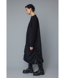 【ヘリンドットサイ ギャザーワンピース⠀】 HeRIN.CYE（ヘリンドットサイ）の「Many gather dress メニー
