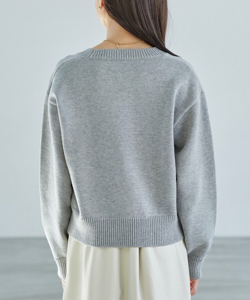 レディースサイズL 未着用⭐️Resurrectoin セーターカラーグレー セール】ハイネック 薄手リブ 長袖ニット（ニット/セーター）｜Lace