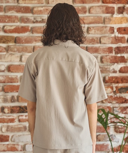 RATTLE TRAP（ラトルトラップ）の「楊柳カチオン半袖開襟シャツ（シャツ/ブラウス・メンズ・ブラック/ベージュ/ブラウン/グリーン・S/M/L/LL）」の11枚目の写真