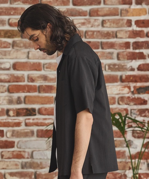 RATTLE TRAP（ラトルトラップ）の「楊柳カチオン半袖開襟シャツ（シャツ/ブラウス・メンズ・ブラック/ベージュ/ブラウン/グリーン・S/M/L/LL）」の20枚目の写真