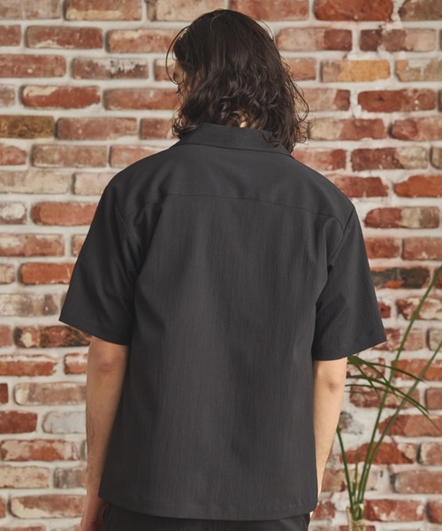 RATTLE TRAP（ラトルトラップ）の「楊柳カチオン半袖開襟シャツ（シャツ/ブラウス・メンズ・ブラック/ベージュ/ブラウン/グリーン・S/M/L/LL）」の21枚目の写真