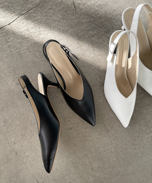 Spick & Span（スピックアンドスパン）の「Spick & Spanスリングバックパンプス（パンプス・レディース・ブラック/ホワイト・23cm/23.5cm/24cm/24.5cm/25cm）」の9枚目の写真