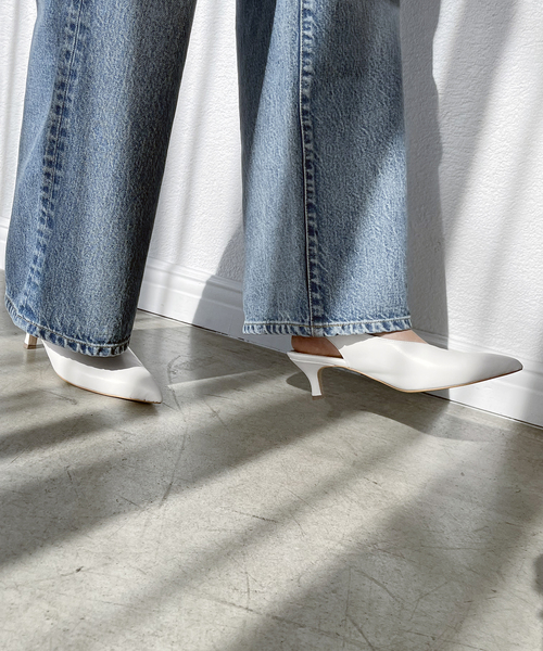 Spick & Span（スピックアンドスパン）の「Spick & Spanスリングバックパンプス（パンプス・レディース・ブラック/ホワイト・23cm/23.5cm/24cm/24.5cm/25cm）」の5枚目の写真