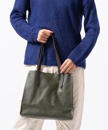 MURA | シュリンクレザー 本革 a4 大容量 トートバッグ(トートバッグ)