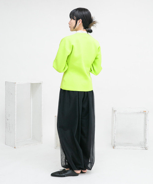 KBF（ケイビーエフ）の「リングドットボタンニットカーディガン（カーディガン/ボレロ・レディース・レッド系その他/ライトベージュ/イエロー系その他・ONE）」の19枚目の写真