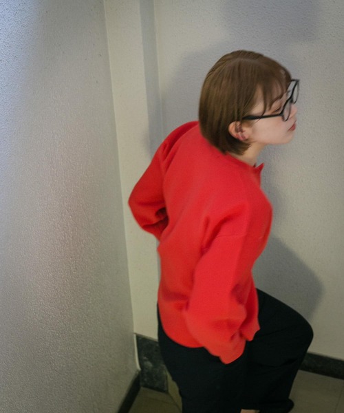 KBF（ケイビーエフ）の「リングドットボタンニットカーディガン（カーディガン/ボレロ・レディース・レッド系その他/ライトベージュ/イエロー系その他・ONE）」の13枚目の写真