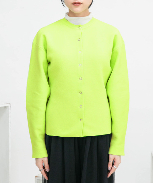 KBF（ケイビーエフ）の「リングドットボタンニットカーディガン（カーディガン/ボレロ・レディース・レッド系その他/ライトベージュ/イエロー系その他・ONE）」の7枚目の写真