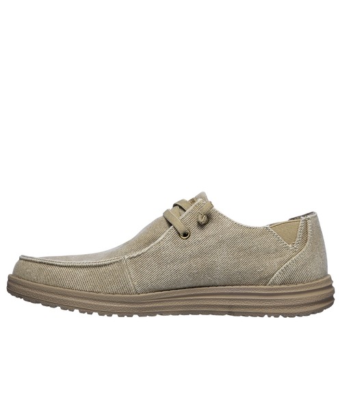 SKECHERS(スケッチャーズ)の「SKECHERS MELSON - RAYMON / スケッチャーズ メルソン - レイモン(スニーカー・メンズ・ナチュラル/ブラック・27.5cm/27cm/26cm/25.5cm/26.5cm/25cm/28cm)」の3枚目の写真