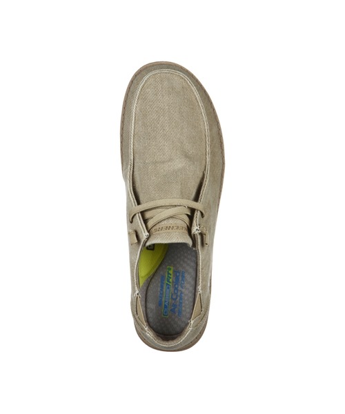 SKECHERS(スケッチャーズ)の「SKECHERS MELSON - RAYMON / スケッチャーズ メルソン - レイモン(スニーカー・メンズ・ナチュラル/ブラック・27.5cm/27cm/26cm/25.5cm/26.5cm/25cm/28cm)」の5枚目の写真