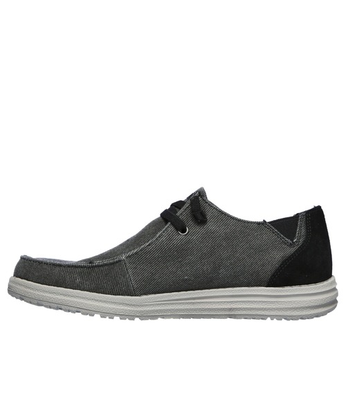 SKECHERS(スケッチャーズ)の「SKECHERS MELSON - RAYMON / スケッチャーズ メルソン - レイモン(スニーカー・メンズ・ナチュラル/ブラック・27.5cm/27cm/26cm/25.5cm/26.5cm/25cm/28cm)」の7枚目の写真