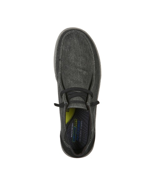 SKECHERS(スケッチャーズ)の「SKECHERS MELSON - RAYMON / スケッチャーズ メルソン - レイモン(スニーカー・メンズ・ナチュラル/ブラック・27.5cm/27cm/26cm/25.5cm/26.5cm/25cm/28cm)」の9枚目の写真