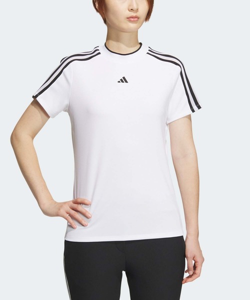 半額満載！スーパーSALE グランドセール！ セール】スリーストライプス メッシュベントモック【adidas Golf レディースウェア