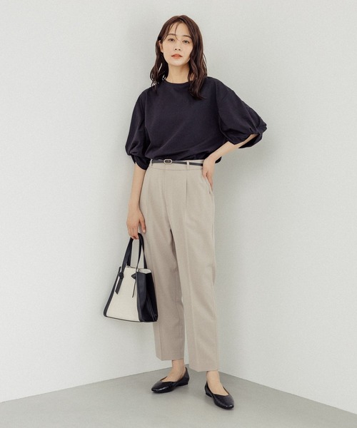 GLOBAL WORK（グローバルワーク）の「ウツクシルエットプレミアムスリムストレート/986647（その他パンツ・レディース・ブラック/ネイビー/ライトグリーン/モカ/ピンク系6/ベージュ/ミント・X-SMALL/SMALL/MEDIUM/LARGE/X-LARGE）」の20枚目の写真