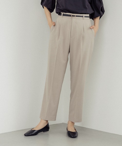 GLOBAL WORK（グローバルワーク）の「ウツクシルエットプレミアムスリムストレート/986647（その他パンツ・レディース・ブラック/ネイビー/ライトグリーン/モカ/ピンク系6/ベージュ/ミント・X-SMALL/SMALL/MEDIUM/LARGE/X-LARGE）」の17枚目の写真