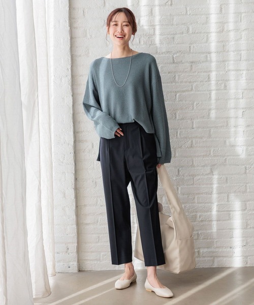 GLOBAL WORK（グローバルワーク）の「ウツクシルエットプレミアムスリムストレート/986647（その他パンツ・レディース・ブラック/ネイビー/ライトグリーン/モカ/ピンク系6/ベージュ/ミント・X-SMALL/SMALL/MEDIUM/LARGE/X-LARGE）」の19枚目の写真