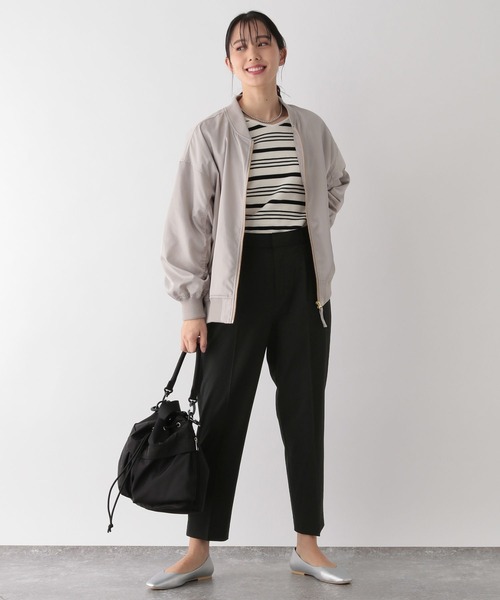 GLOBAL WORK（グローバルワーク）の「ウツクシルエットプレミアムスリムストレート/986647（その他パンツ・レディース・ブラック/ネイビー/ライトグリーン/モカ/ピンク系6/ベージュ/ミント・X-SMALL/SMALL/MEDIUM/LARGE/X-LARGE）」の16枚目の写真