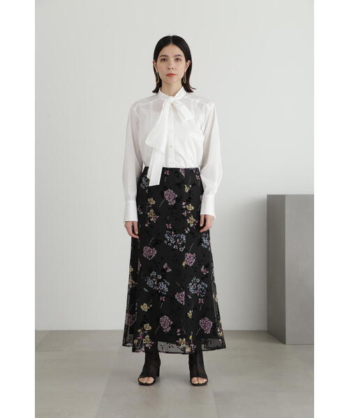 JILL STUART(ジルスチュアート)の「◆ヴェルヴェットオパールスカート(スカート・レディース・ベージュ/ブラック・2/4)」の3枚目の写真
