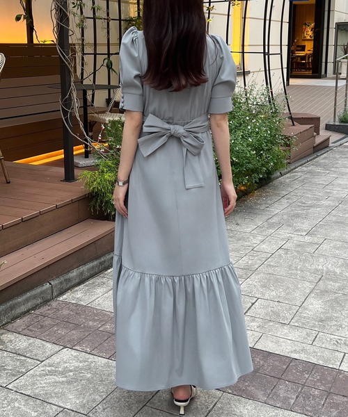 JUNOAH（ジュノア）の「リボンティアードワンピース（ワンピース