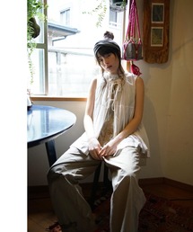 BEAMS BOY | BEAMS BOY / コットン ギャザー ノースリーブ(シャツ/ブラウス)