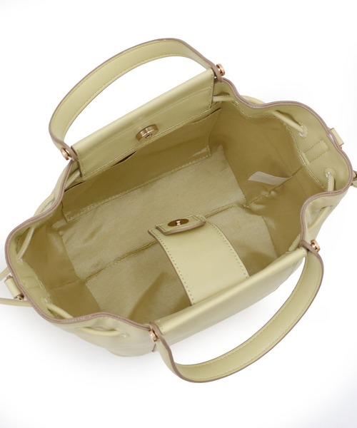 MIAN （ミアン）の「サイドドロスト2wayトートバッグ（トートバッグ・レディース・イエロー/サックスブルー/ブラック/アイボリー・FREE）」の18枚目の写真