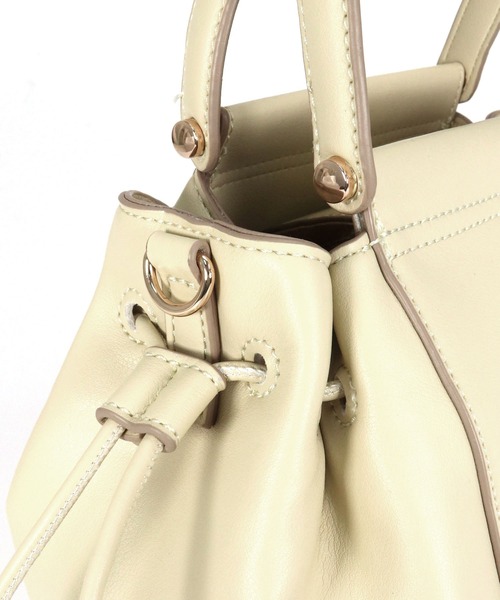 MIAN （ミアン）の「サイドドロスト2wayトートバッグ（トートバッグ・レディース・イエロー/サックスブルー/ブラック/アイボリー・FREE）」の20枚目の写真