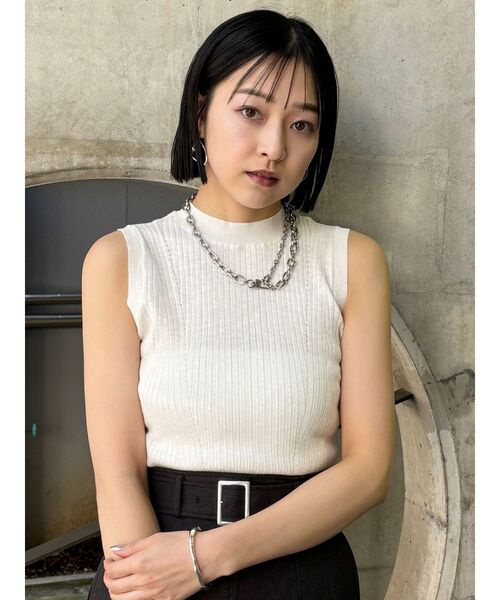 モ*U様 【送料無料】タンクトップ　モアナ・パシフィカ シルクライクポリサテンタンクトップ｜BIGI online store - ビギ