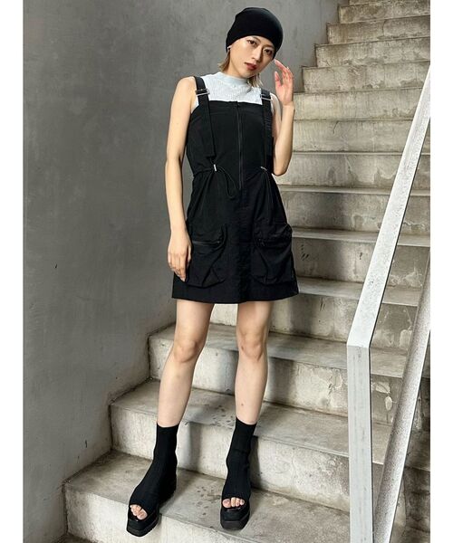 MURUA(ムルーア)の「ベーシックニットタンク(タンクトップ・レディース・ホワイト/ライトブルー/ブラック/ピンク・FREE)」の18枚目の写真