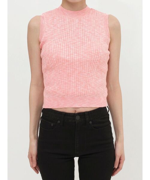 MURUA(ムルーア)の「ベーシックニットタンク(タンクトップ・レディース・ホワイト/ライトブルー/ブラック/ピンク・FREE)」の20枚目の写真