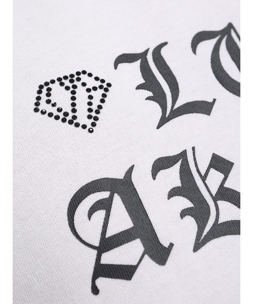 【セール】【当店独占販売】 LUXEAKMPLUS (リュクスエイケイエムプラス) ハーフダイヤ クルーネック 半袖 Ｔシャツ LALAT24014SZ ブランド メンズ 男性 トップス（Tシャツ/カットソー）｜LUXEAKMPLUS（リュクスエイケイエムプラス）