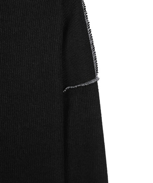 ASCLO（エジュクロ）の「ASCLO  Stitch Range Overfit Knit T（Tシャツ/カットソー・メンズ・ホワイト/ブラック・FREE）」の17枚目の写真