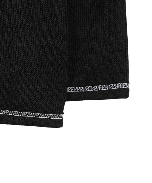 ASCLO（エジュクロ）の「ASCLO  Stitch Range Overfit Knit T（Tシャツ/カットソー・メンズ・ホワイト/ブラック・FREE）」の18枚目の写真